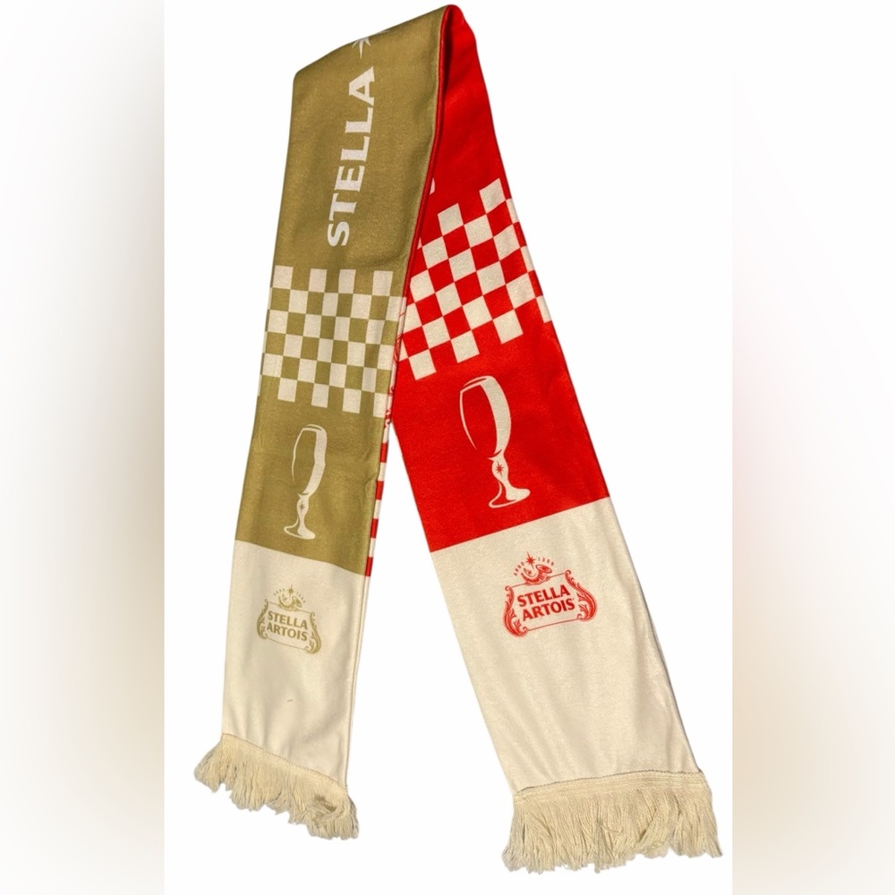Stella Artois reversible scarf.